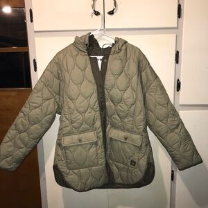 Quilted Olive Green Hurley jacket